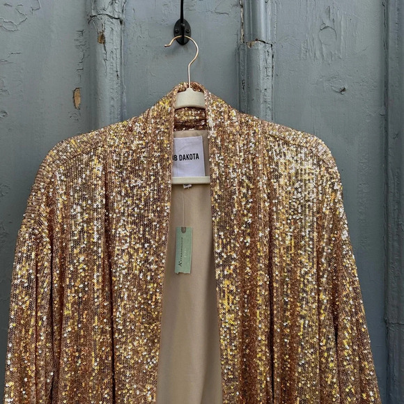 Anthropologie BB Dakota Dulcinea Sequined Duster Jacket, 3X - Picture 12 of 15